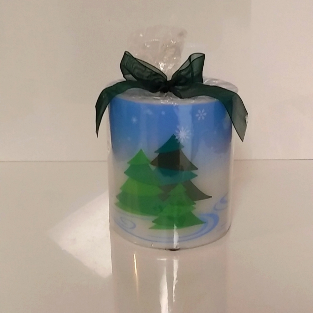 Christmas Candle Christmas tree Luminary Cottagecore